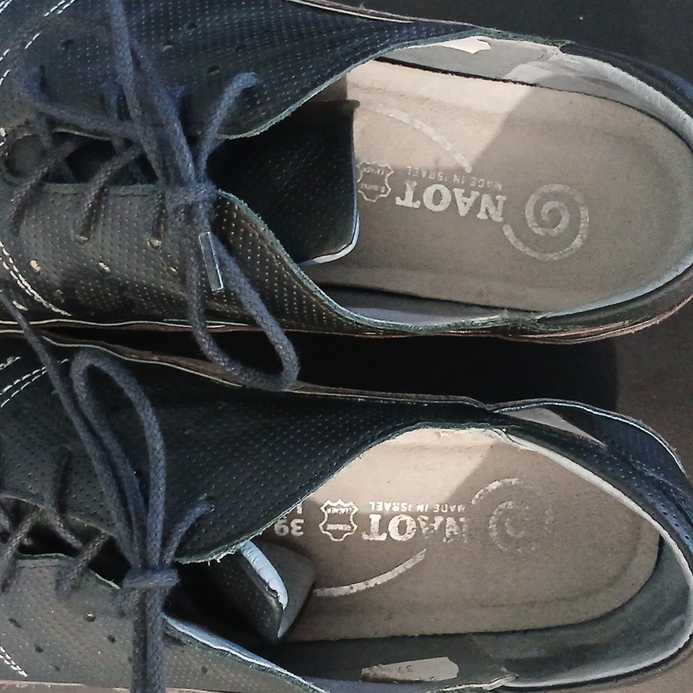 Naot Kumara Black Lace Up Leather Casual Sneaker Shoe Size 8 (39) - Picture 8 of 10